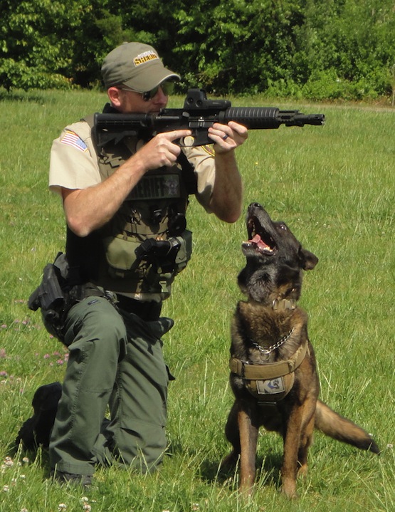 Clint and K9 Eros