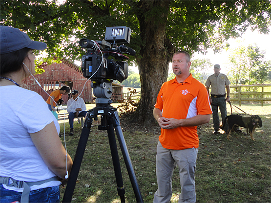 Sheriff Tommy Jones speaking about the shelter