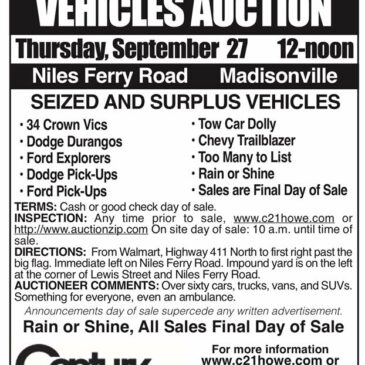 Vehicle Auction add