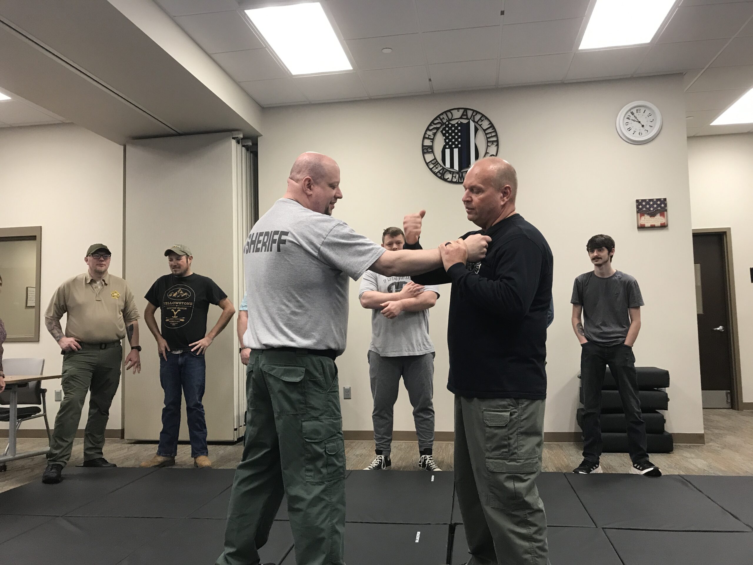 Training defensive techniques