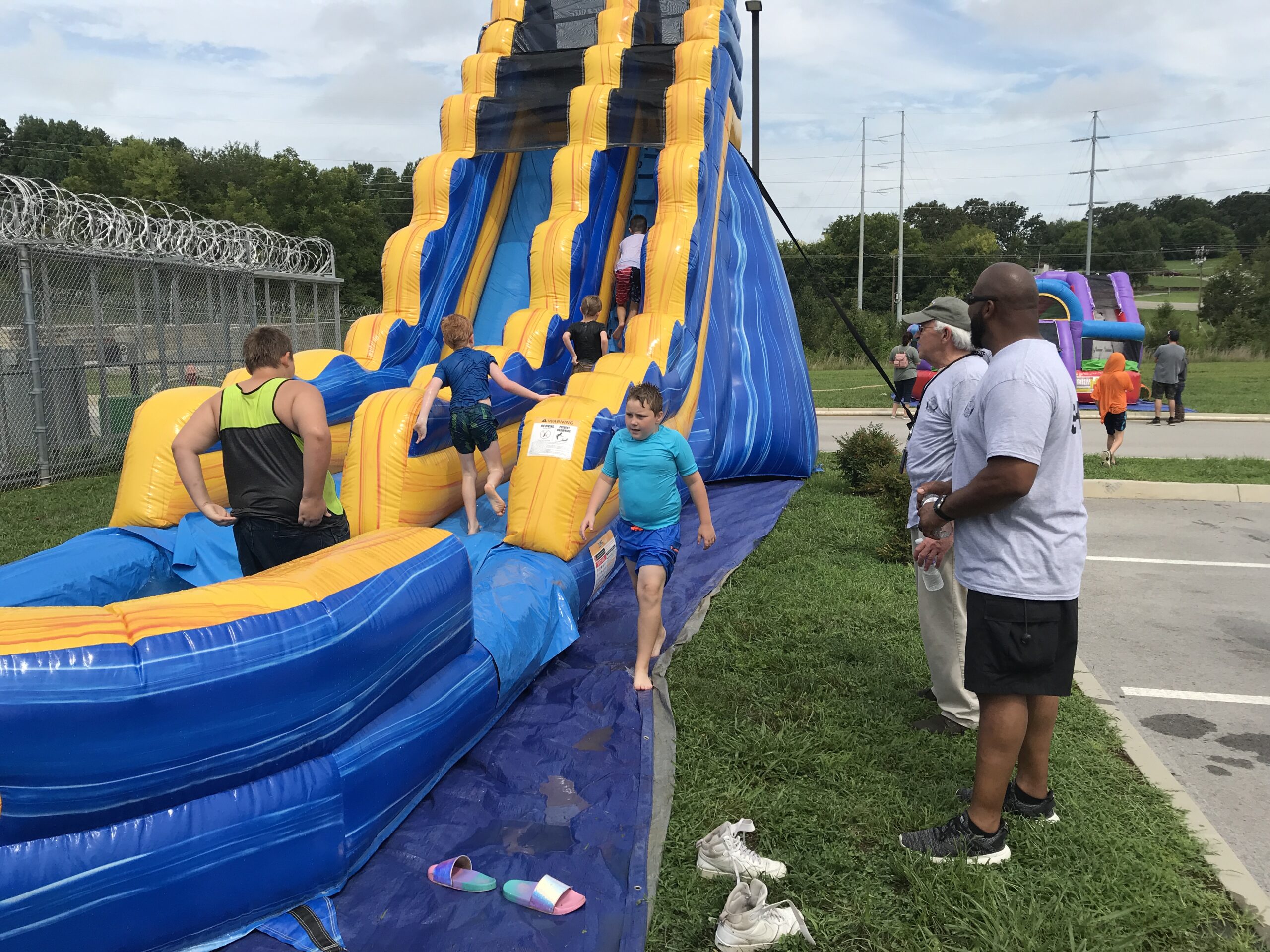 water slide